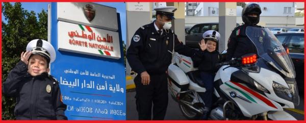 ولاية أمن الدار البيضاء تحتفي بالطفل "أنور"