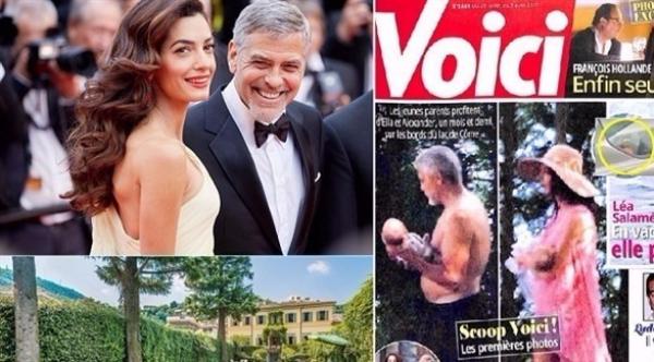 جورج كلوني وزوجته يقاضيان مجلة فرنسية نشرت أولى صور توأميهما