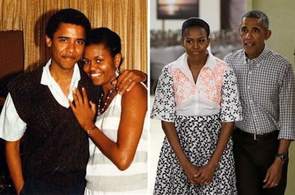 بالصورة.. شاهد كيف كان يحتفل «أوباما» وزوجته بالكريسماس