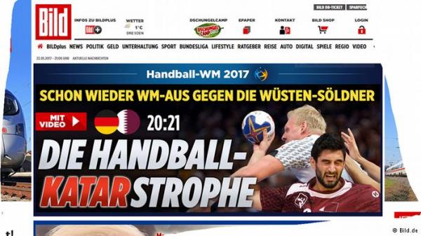 صحيفة ألمانية تصف منتخب قطر لكرة اليد بـ&quot;مرتزقة الصحراء&quot;
