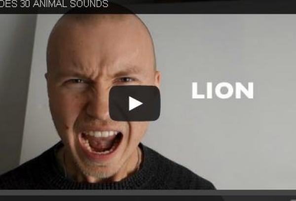 بالفيديو: فنلندي يتمتع بموهبة تجعله قادراً على تقليد 30 صوتاً من أصوات الحيوانات