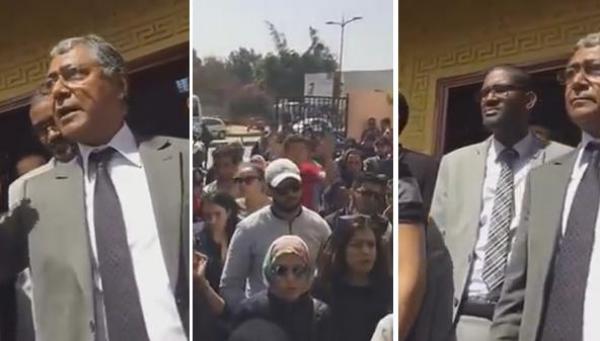 بالفيديو .. السفير المغربي بالسينغال يهين الطلبة المغاربة ويطردهم من مقره
