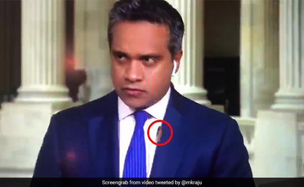 ردة فعل سريعة لمراسل على الهواء بعد ضبطه صرصورا عملاقا على كتفه (فيديو)