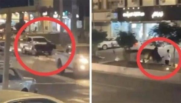 بالفيديو.. ثور يثير الهلع في شوارع السعودية ويصيب رجلاً بجروح