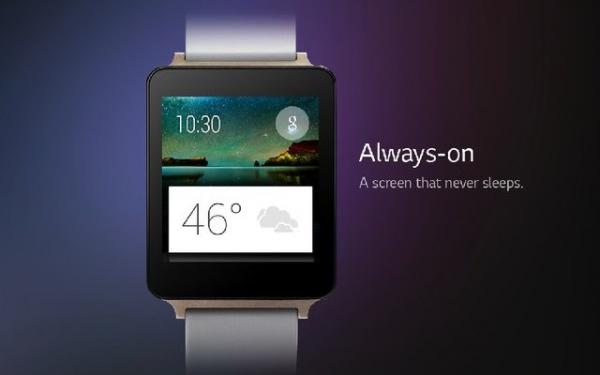 الساعة الذكيّة LG G Watch ستعمل طوال الوقت كما أنها ضد الماء