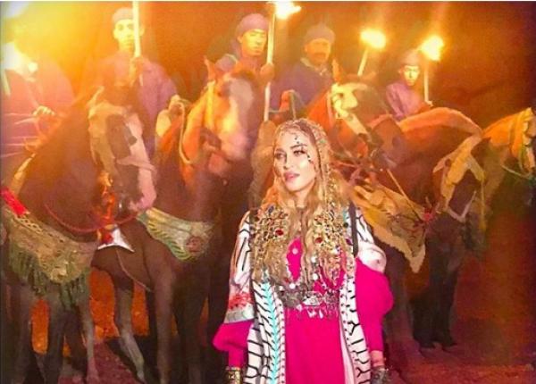 "مادونا" تقع في حب المغرب وهكذا وصفت إقامتها بمراكش على انستغرام