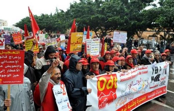 ODT تدعو إلى مسيرة احتجاجية يوم غد بالرباط  للمطالبة بتحسين الوضعية الإجتماعية للعمال والأجراء