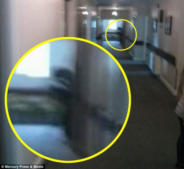 بالصور.. امرأة تصور شبح الموت ينتظر والدها خارج غرفته قبل وفاته