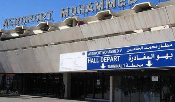 تراجع حركة النقل الجوي بمطار محمد الخامس الدولي