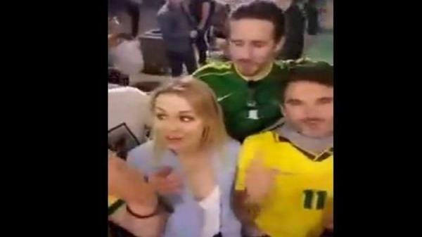 البرازيل تحقق في تصرف خادش للحياء من مشجعي السامبا وقعت ضحيته فتاة روسية (فيديو)