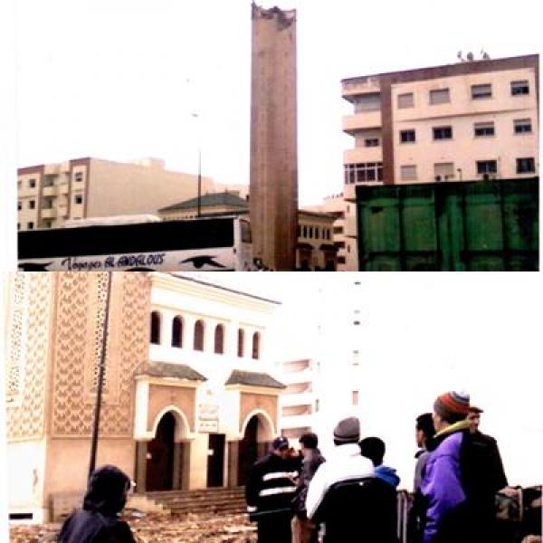 انهيار صومعة مسجد بمكناس دون أن يخلف ضحايا