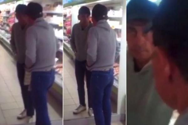 بالفيديو: متسوق مخمور يتشاجر مع انعكاس صورته بالمرآة