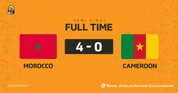 مباراة المغرب والكاميرون 4-0: بطاقة تقنية