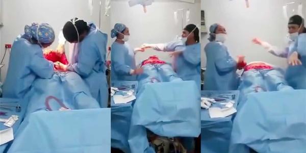 بالفيديو: جراح وممرضة يرقصان أثناء عملية جراحية