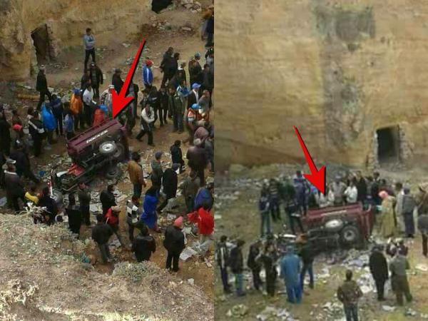 تفاصيل جديدة .. سقوط " تريبورتور " من أعلى منحدر صخري يخلف ثلاثة قتلى والسائق ينفذ بجلده لحظات قبل الفاجعة (صور)