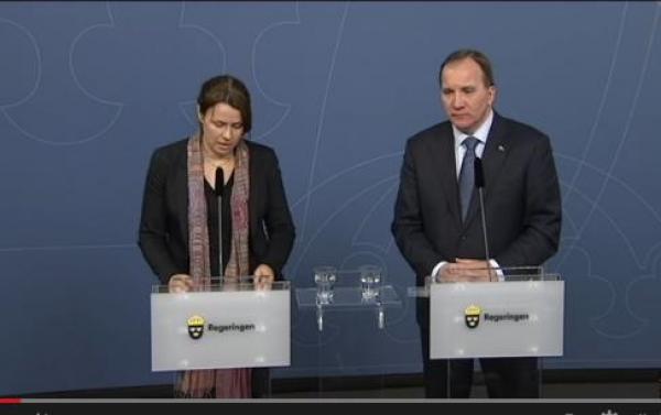 بالفيديو: مسؤولة سويدية تبكي لحظة إعلان التوقف عن استقبال اللاجئين