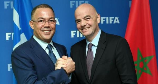 أول تصريح لرئيس "الفيفا" بعد حلوله بالمغرب