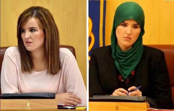 نائبة رئيس حكومة سبتة المحتلة ،المغربية الأصل، تخلع حجابها وهكذا ردت على منتقديها