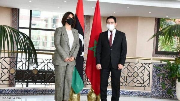 "بوريطة" يجري مباحثات مع وزيرة الخارجية الليبية والمغرب يحصل على دعم من طرابلس لعضوية منصب هام في الاتحاد الإفريقي