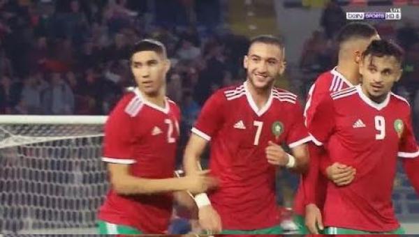 المنتخب المغربي يضرب الكاميرون بثنائية زياش ويقترب من "الكـان" (فيديو)