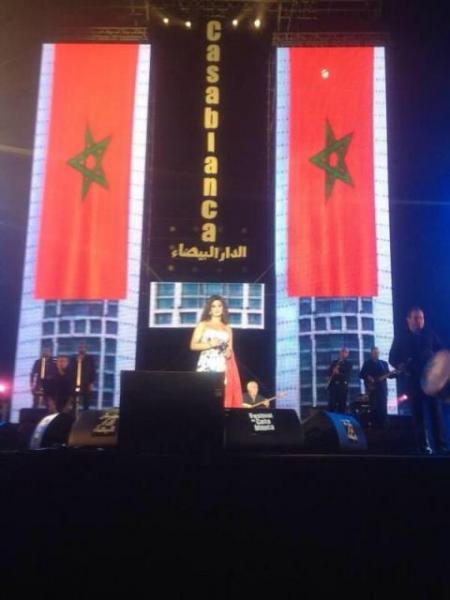 نجوى كرم تتألق في افتتاح مهرجان الدار البيضاء