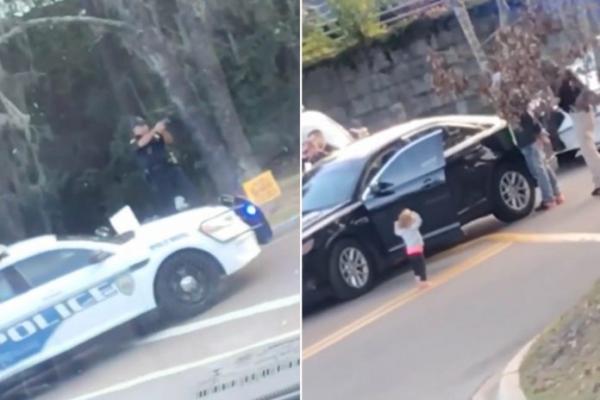 بالفيديو .. طفلة صغيرة عمرها سنتان تسلم نفسها للشرطة