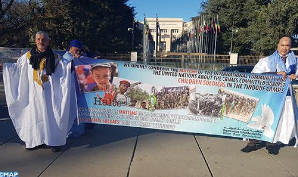 وقفة احتجاجية بساحة الأمم المتحدة للتنديد بجرائم البوليساريو