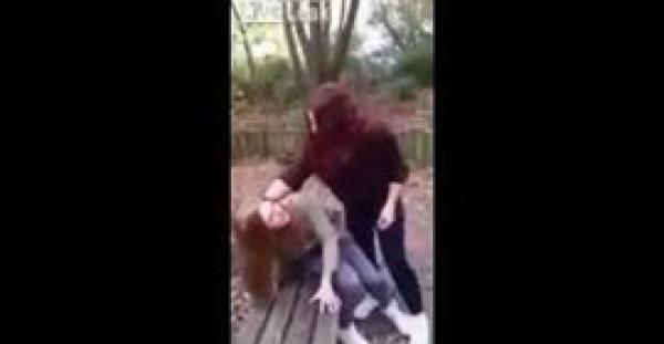 بالفيديو.. مراهقتان تلقنان فتاة «علقة ساخنة» بسبب الغيرة من جمالها