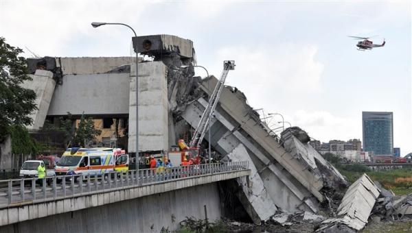 حصيلة رسمية جديدة : 35 قتيلا على الأقل في انهيار جسر جنوة شمال إيطاليا