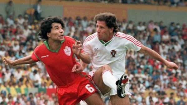 المنتخب المغربي يخوض مواجهة البرتغال بقميص مونديال 86