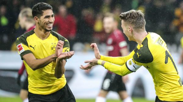 Video: Dortmund crushes Hanover by five and Hakimi scores brilliantly