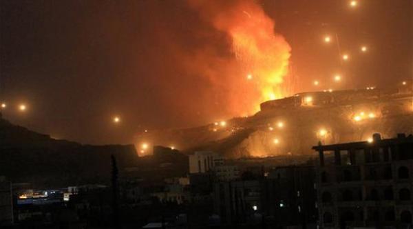 انفجارات ضخمة تهز مواقع الحوثيين في صنعاء