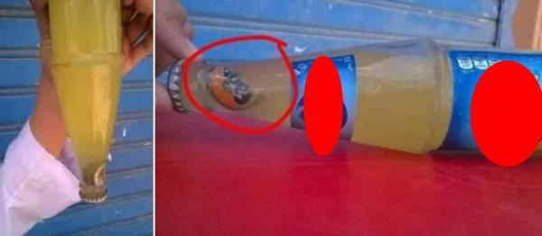 صورة ..جسم غريب داخل قنينة مشروب غازي يثير استياء فايسبوكيين بالمغرب