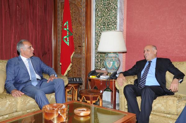 مزوار يتباحث مع نائب أمين سر حركة فتح ورئيس اللجنة الأولمبية بفلسطين‏