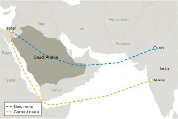 انطلاق أول رحلة جوية بين إسرائيل والهند عبر الأجواء السعودية وتل أبيب تصف الأمر بـ "الإنجاز العظيم"