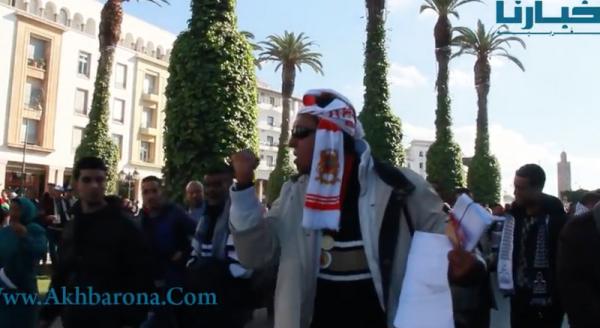 مثير بالفيديو:مشارك بمسيرة التضامن مع القدس يتحدى بطل العالم في الملاكمة ويهاجم الإسلاميين المغاربة