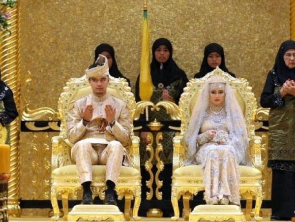 زواج ابنة سلطان بروناي في أفخم القصور الملكية