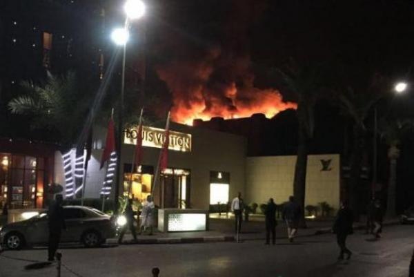 بالفيديو.. حريق مهول يأتي على مطعم معروف بالحي الشتوي في مراكش