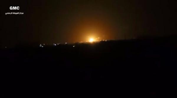 معلومات استخباراتية: الضربة الإسرائيلية تصيب مستودع أسلحة لحزب الله قرب مطار دمشق