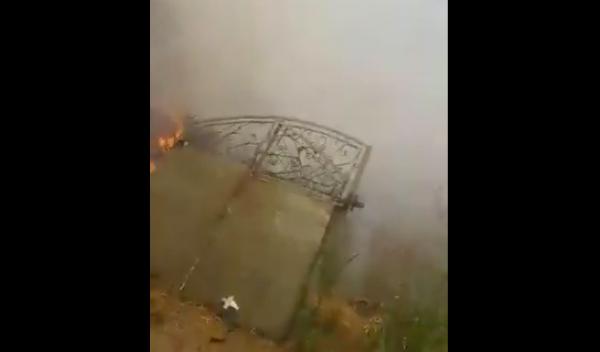 بالفيديو:  حريق مهول بالمقبرة الاسلامية وسط بني ملال  وجهود السيطرة على الحريق متواصلة