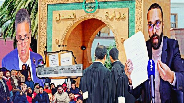 تفاصيل أول لقاء بين وزارة العدل ولجنة ضحايا امتحان المحاماة وغياب "وهبي" يُغضب المحتجين