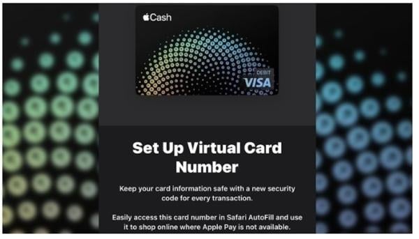 ميزة جديدة في آيفون تتيح إنشاء رقم بطاقة فيزا افتراضية من “آبل كاش”