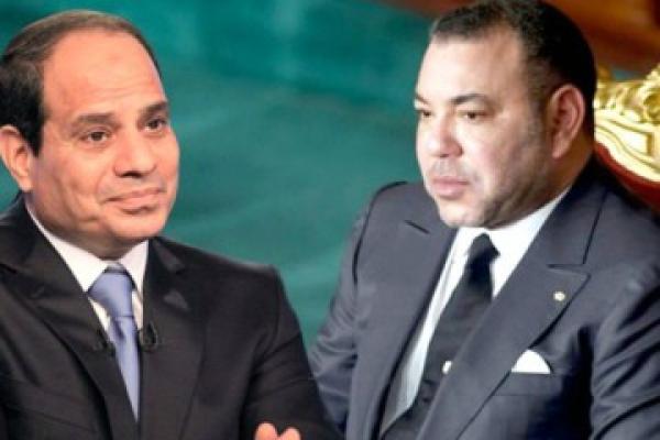 الملك محمد السادس يهنئ الرئيس المصري عبد الفتاح السيسي