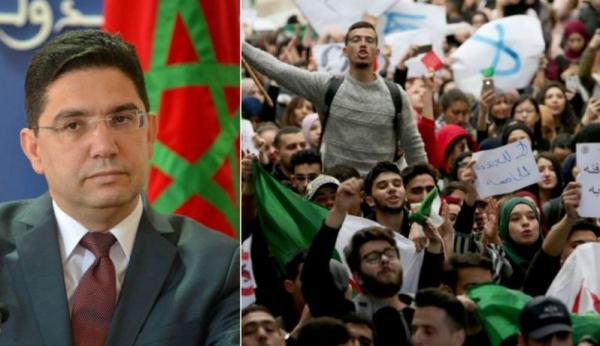 "بوريطة" يكشف عن الموقف الرسمي المغربي من الاحتجاجات الشعبية بالجزائر