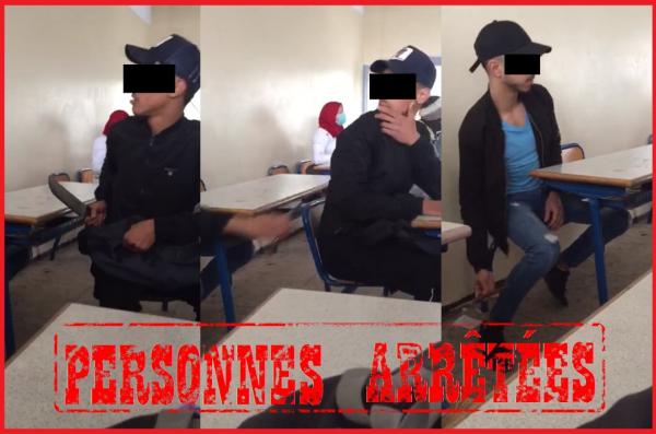 أمن البيضاء يوقف 3 تلاميذ ظهروا في شريط فيديو داخل قسم وهم مدججين بالأسلحة البيضاء