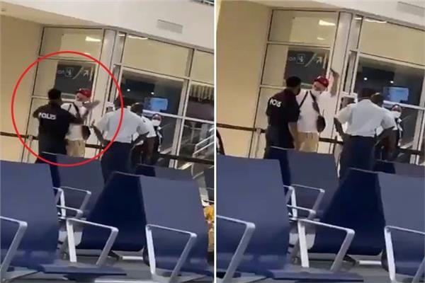 بالفيديو: شرطي يصفع مغني "راب" شهير قدم فحص كورونا مزورًا في مطار بهولندا