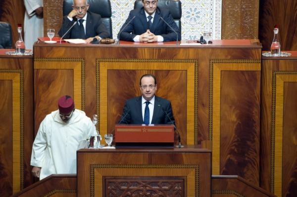 هولاند أمام البرلمان المغربي: بلدكم مستقرّ ويسير نحو الديمقراطية