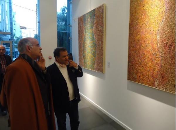 محمد الشيخ بيد الله في ضيافة معرض الفنان مهدي قطبي