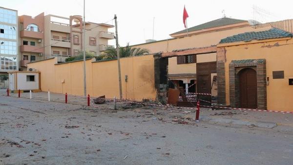 الحكومة الليبية المؤقتة تشجب "العمل الارهابي" الذي استهدف سفارة المغرب بطرابلس