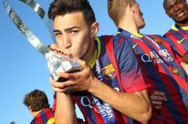 النجم المغربي منير الحدادي يقود برشلونة للفوز بدوري الأبطال للشباب